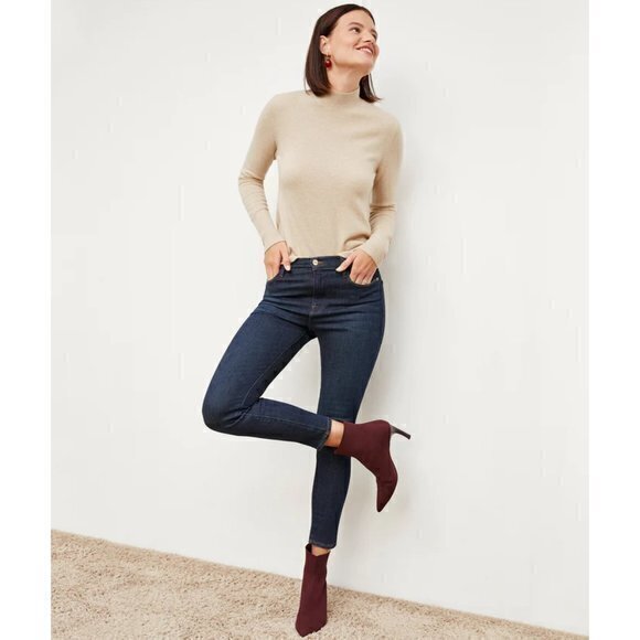 FRAME Le High Skinny Crop Jeans - Picture 1 of 11